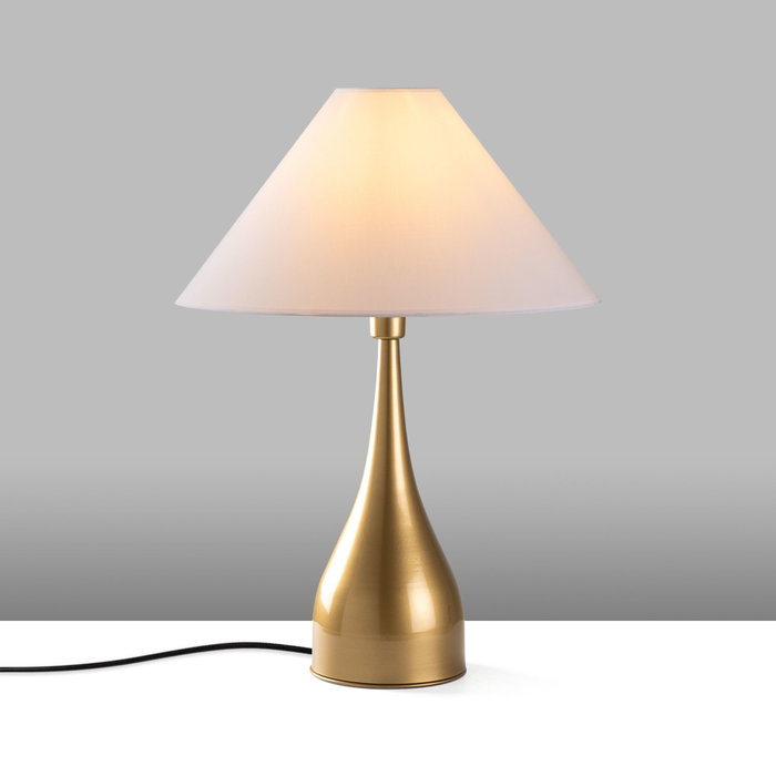 Opviq Luna - 15276 Lámpara de mesa Dorado y Blanco